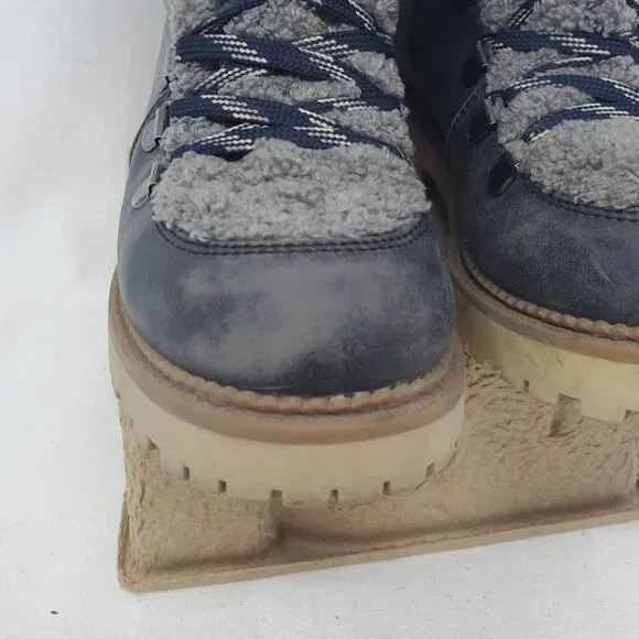 Circus By Sam Edelman Womens Kilbourn Winter Boots Brown Faux Fur Lace Up SZ 6 - Picture 5 of 12